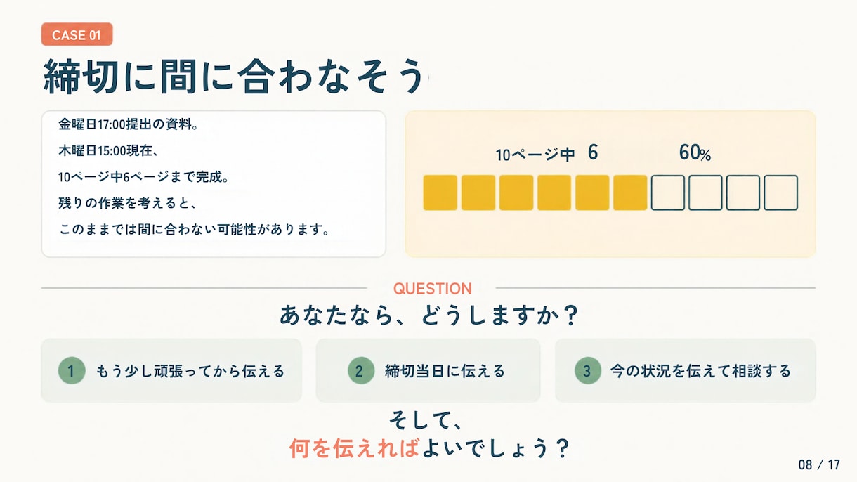 文章・情報を整理して、伝わるスライド資料を作ります 構成整理・図解・デザインまで。情報を見やすく、伝わる資料へ。 イメージ6