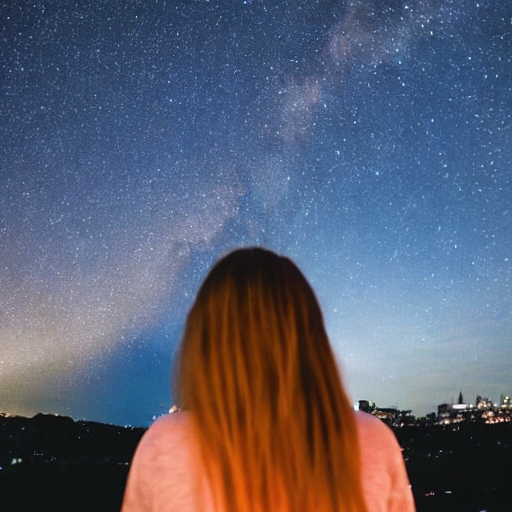夜景を背景とした女性のイラストを販売します 夜景を見る女性をいろいろ作りました#1 イメージ2