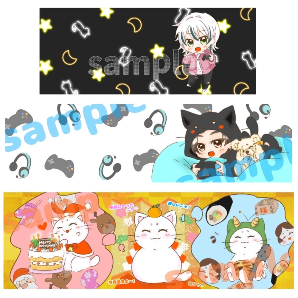 ヘッダー、チャンネルアートお描きします ゆるふわキャラクターお描きします♡ イメージ2
