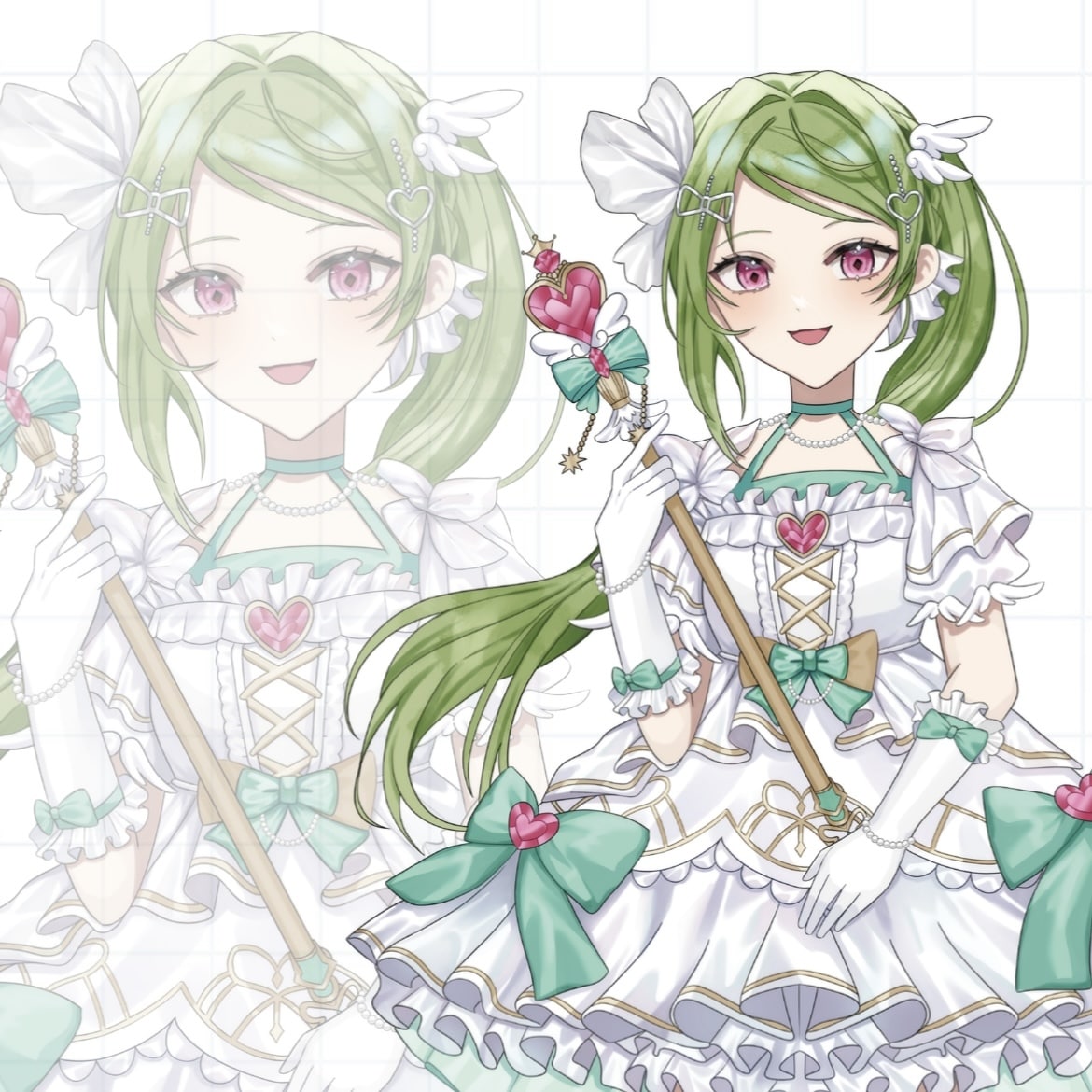 オリジナルキャラクターの立ち絵制作します 短納期◎高画質◎商用利用可◎衣装デザインのみ可◎ イメージ4