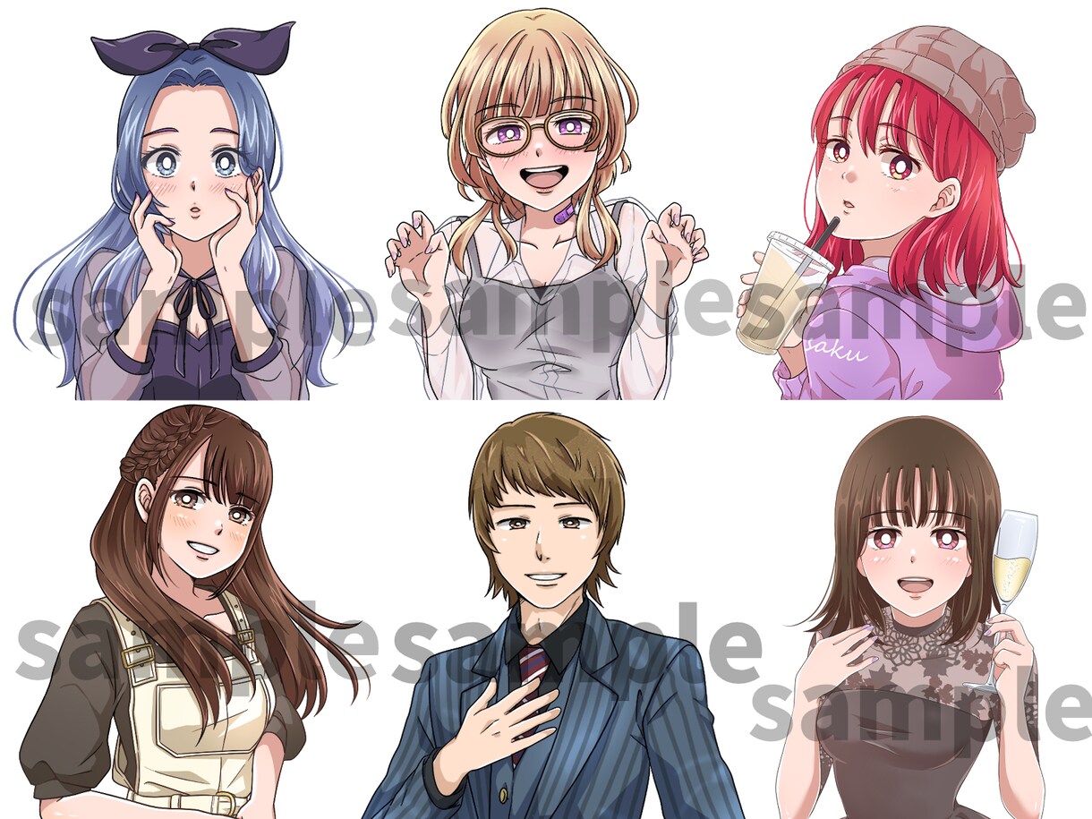 立ち絵やサムネイル等のアニメ塗りイラスト制作します アイコンや立ち絵・動画サムネイル・ゲームスチル等幅広く制作! イメージ3