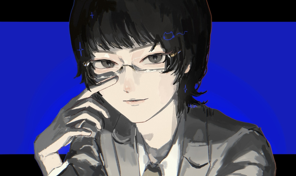 厚塗り 腰上イラスト描きます ハイコントラストで雰囲気のある作品が得意です イメージ2