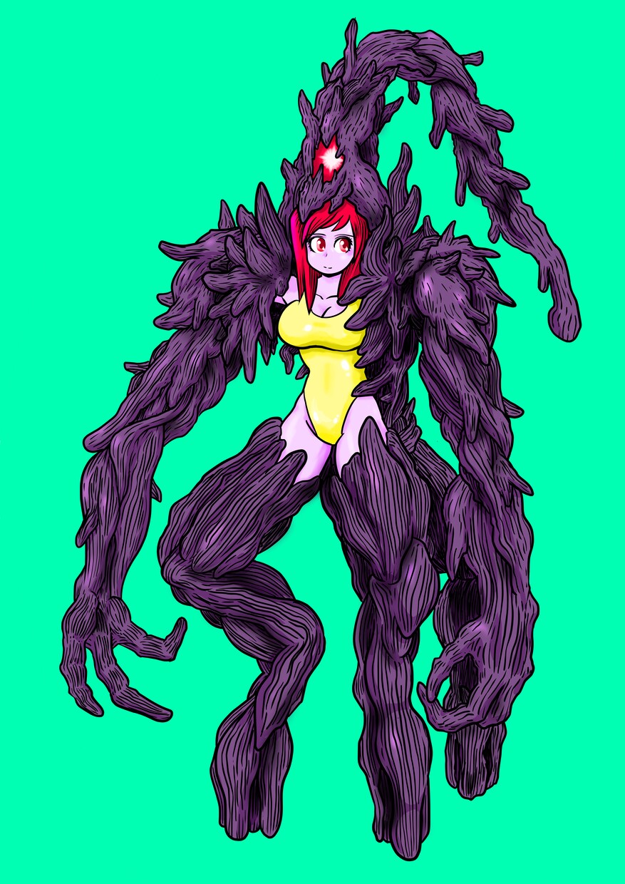 女の子モンスター描きます 女の子とモンスターの合体イラストを制作いたします イメージ1