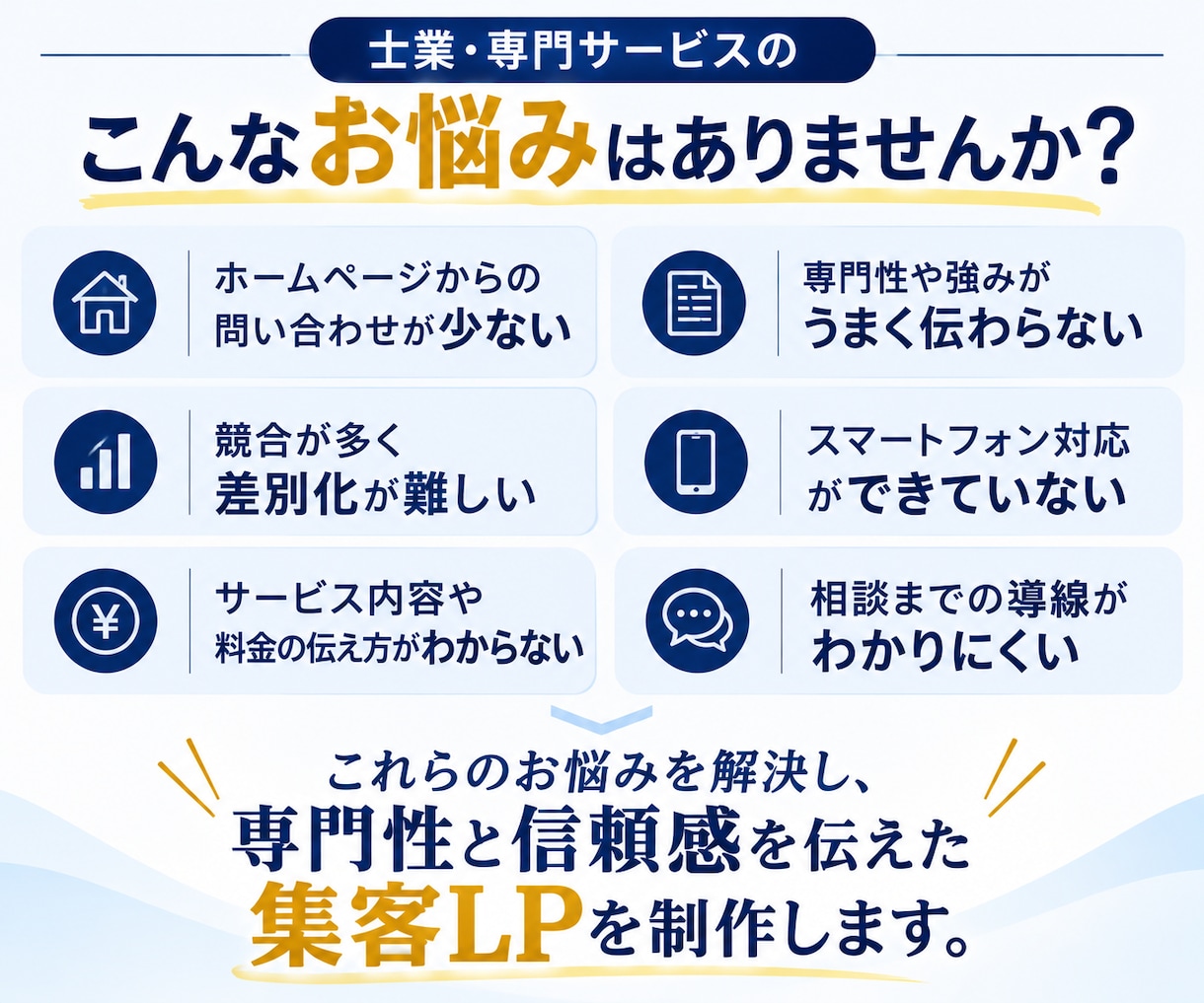 士業・専門家向けの集客LPを制作します マーケティング歴10年！信頼感と相談導線を重視したLP設計 イメージ2