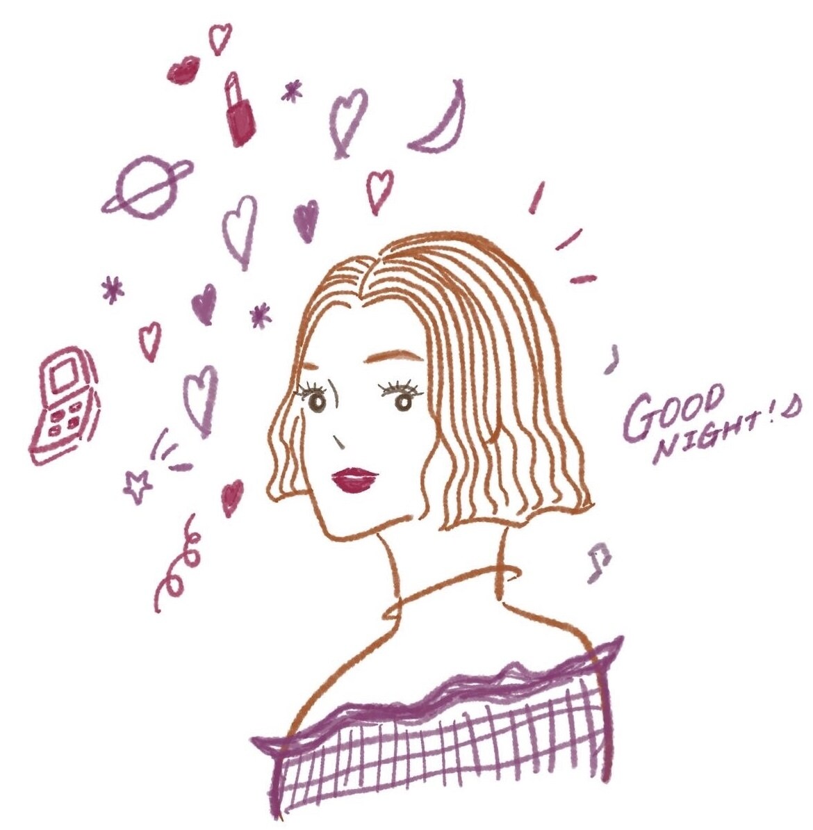 SNS用アイコンや似顔絵イラスト作成承ります かわいすぎずシンプルでお洒落なイラストをお届けします♩ イメージ1