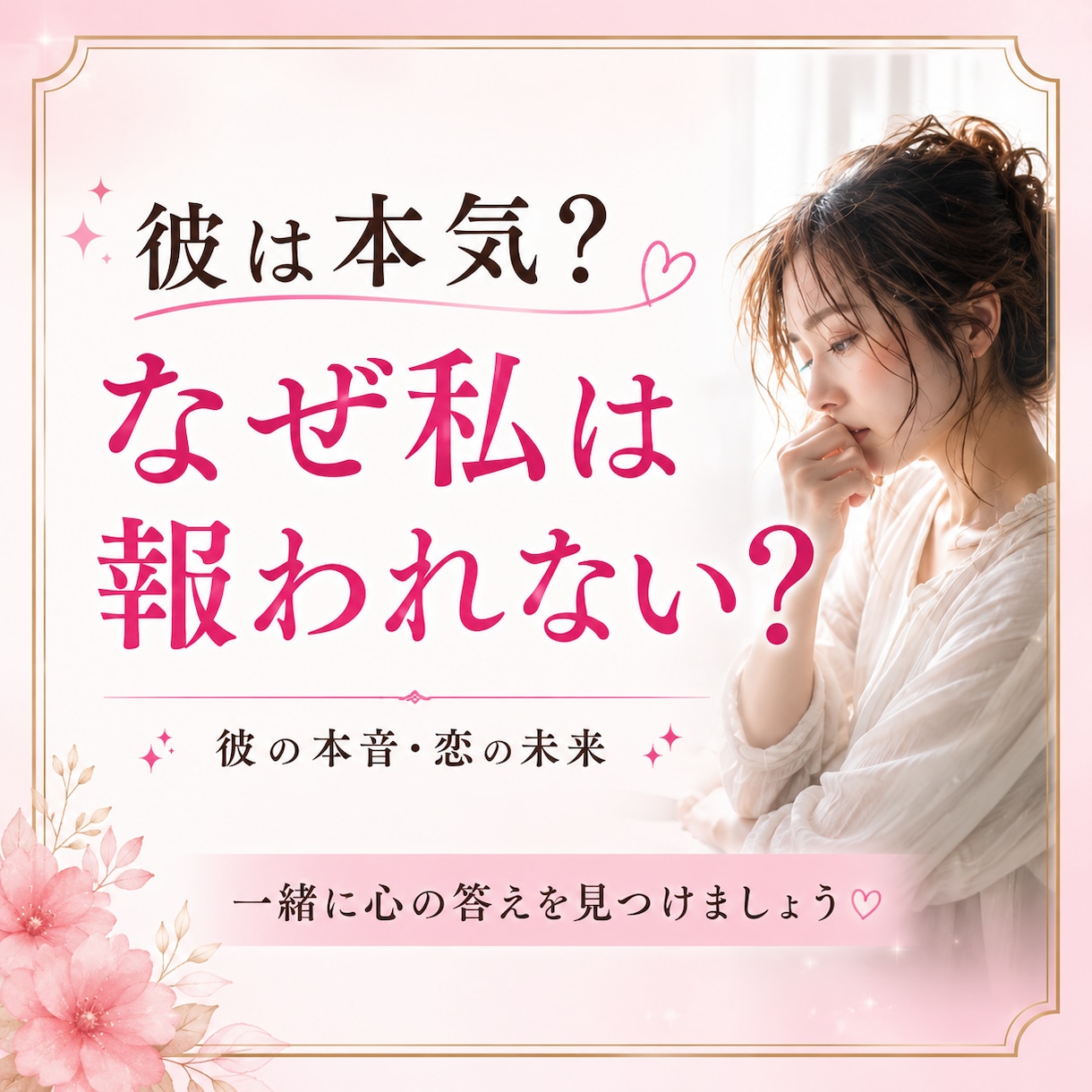 彼は本気？なぜ私は報われない？未来を霊視します 彼の本音・結末・あなたが幸せになる具体的なアドバイスします イメージ1