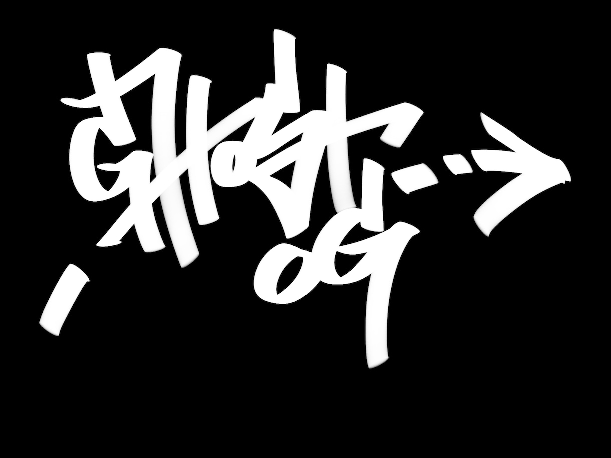 Ghost OGオリジナルタギング作成致します 好きな名前やグループ名等のアルファベットをおしゃれに。 イメージ4