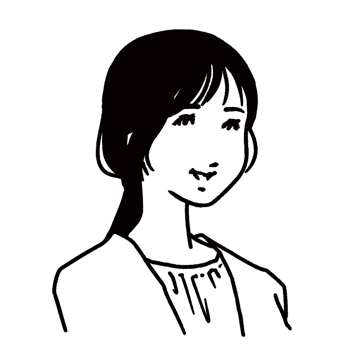 線画でスタイリッシュなイラストを描きます 名刺のワンポイントやSNSのアイコンに最適！ イメージ4