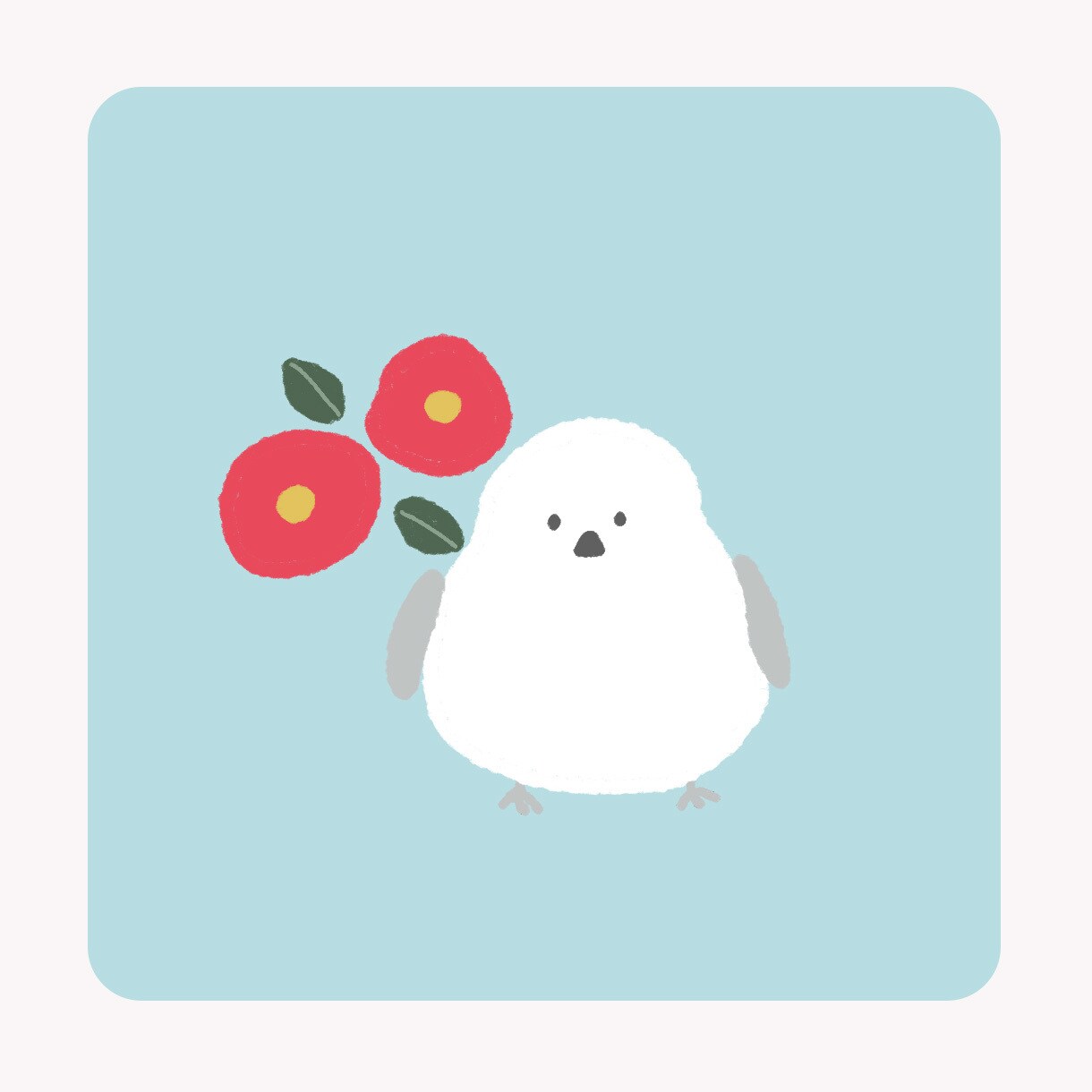 SNSアイコンに！動物とお花のイラストを描きます あなたのお好きな動物とお花を優しいタッチで仕上げます イメージ1