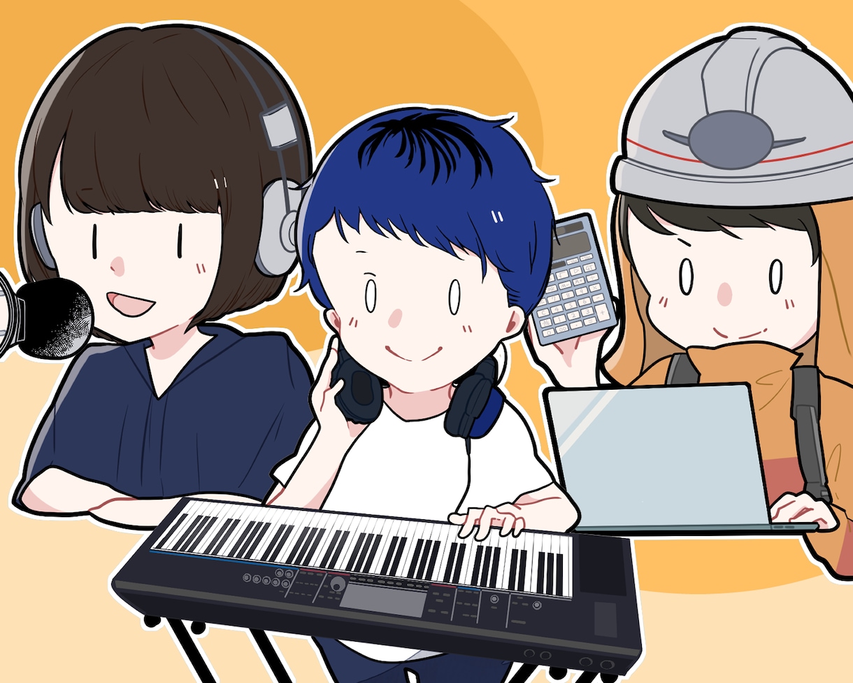 カラーラフ提案！あなただけのアイコンお描きします ビジネス・趣味・配信・プレゼントに！まじめで親しみやすく◎ イメージ6