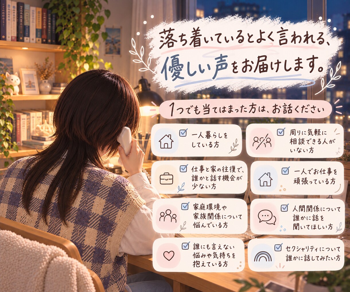 1人で頑張りすぎているあなたの不安や悩みを聴きます ゲイ・ノンバイナリー＆心理学生の私にお話してくれませんか？ イメージ2