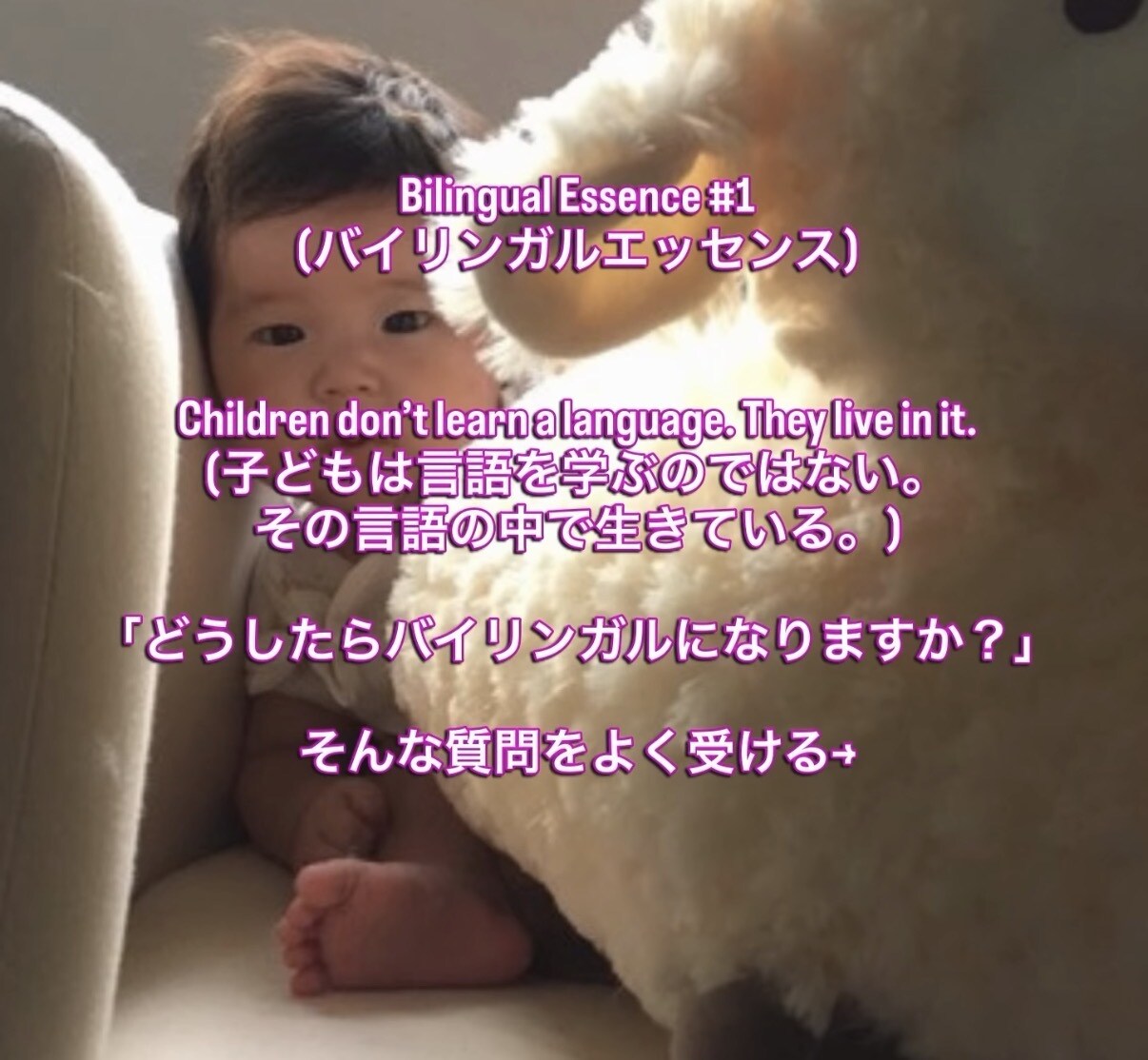 バイリンガル×探究心を育てる親子教育します 日本で日本人両親でも、ネイティブレベルのバイリンガルを！ イメージ2