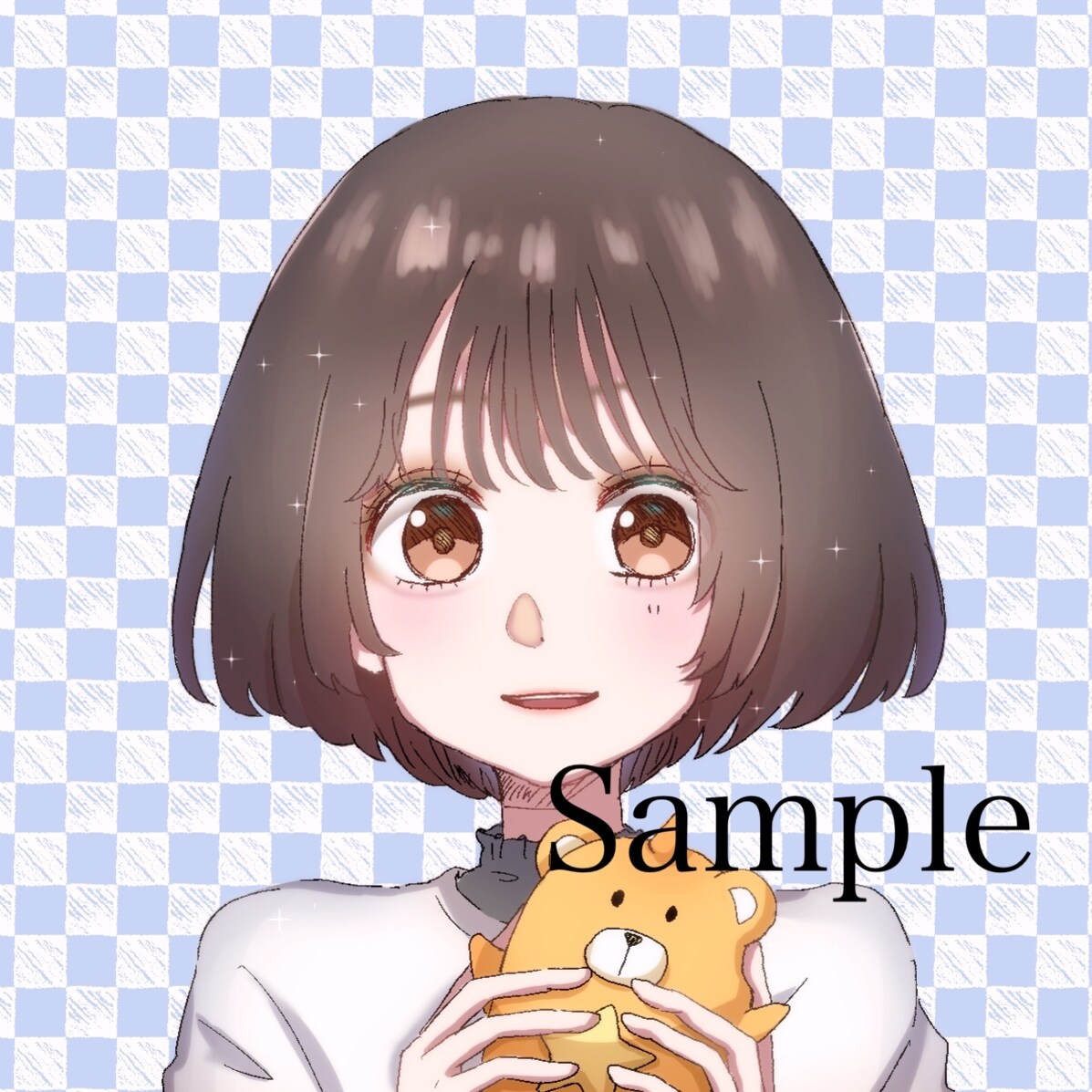 推しぬい×自分！SNS用アイコン描きます 量産・夢アイコン作成(1×1) イメージ4