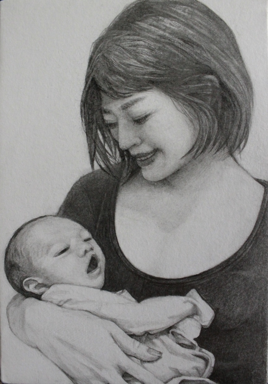 写真からリアルな鉛筆・色鉛筆の似顔絵をお届けします 動物好きな画家が心を込めて絵がきます。 イメージ7