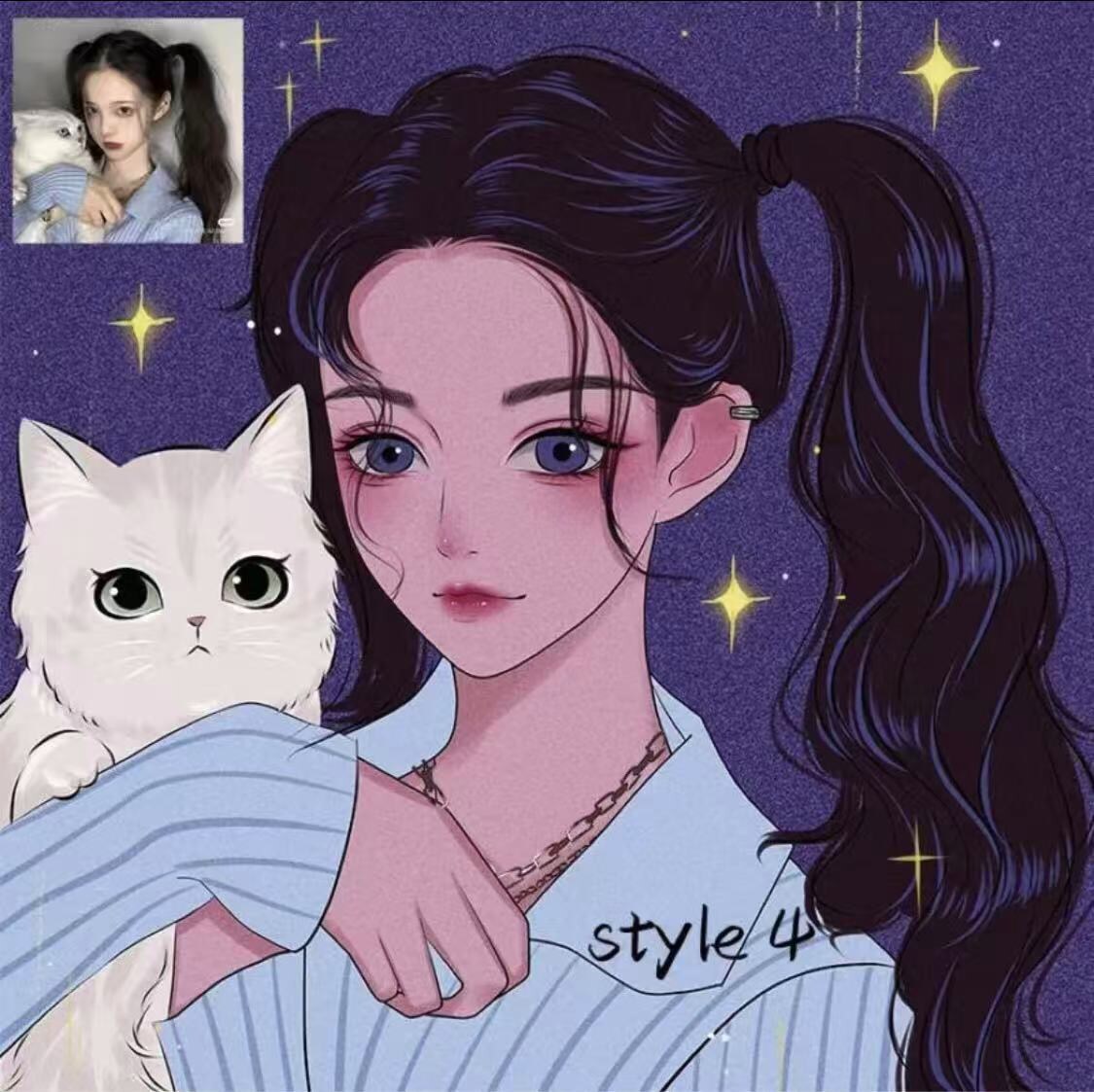 大人可愛いミステリアス✨綺麗SNSアイコン描きます 少しミステリアスで大人っぽい、印象に残る人物イラスト描きます イメージ1