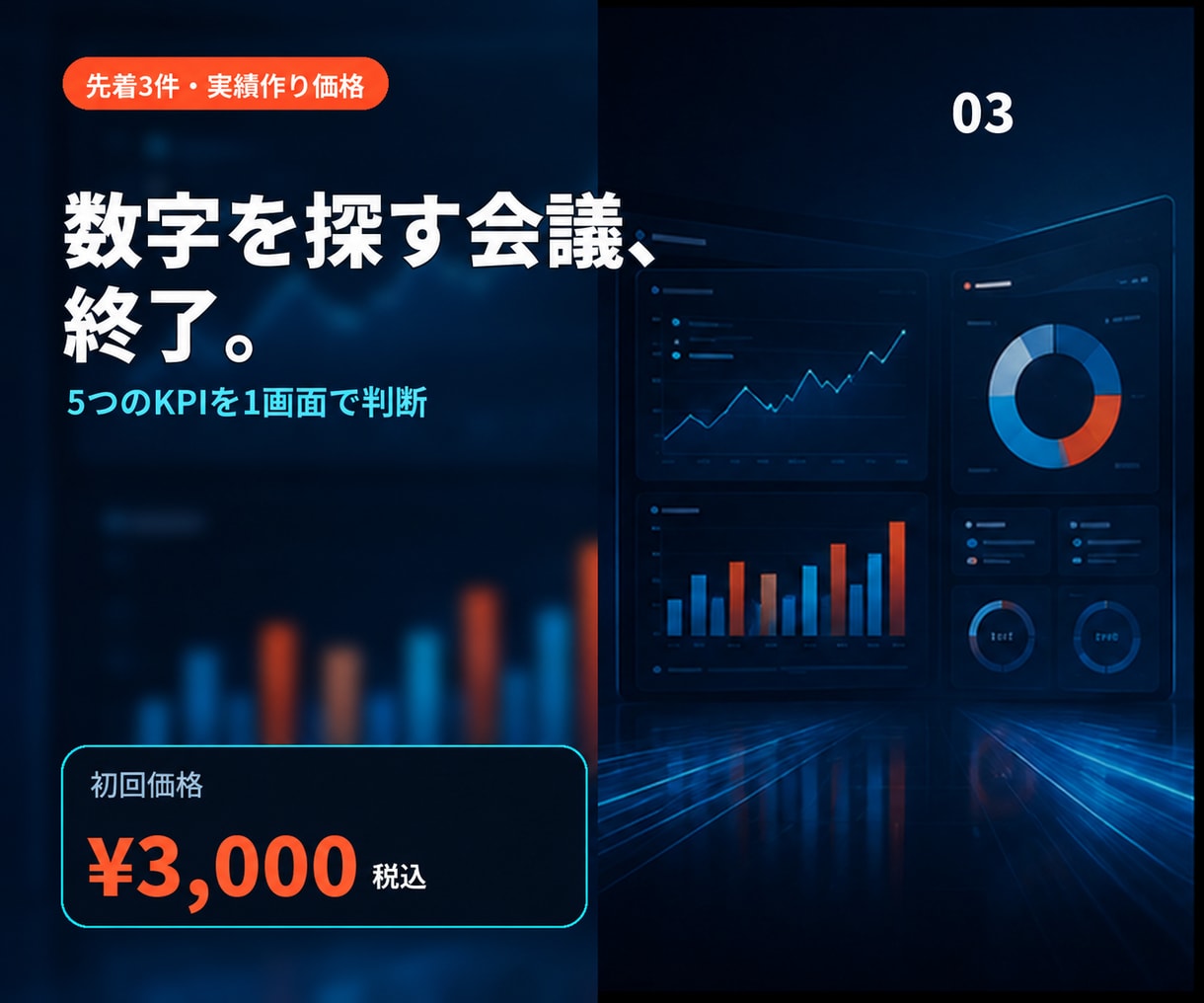 見える化KPIダッシュボードを作りますます 数字を貼るだけで 会議に使える1枚画面へ変える イメージ1