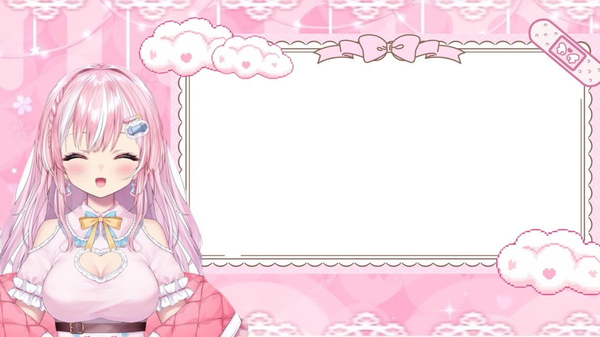 配信者様のイメージカラーに合わせた配信画面作ります 配信者様のイメージカラー配信画面作成します イメージ1