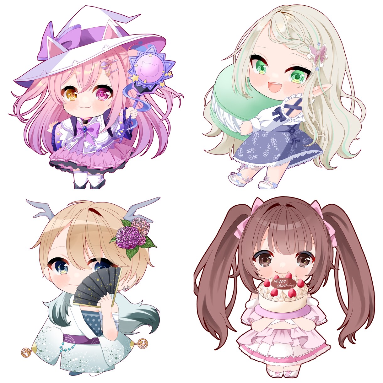 配信者さん向けのイラストを提供させて頂きます 可愛くキラキラなイラストが得意です イメージ1