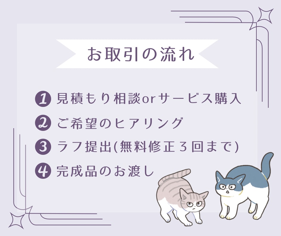 SNSのアイコン等に！ほんわかイラスト作成します 猫好きイラストレーターがあなたの猫や似顔絵を描きます♪ イメージ4
