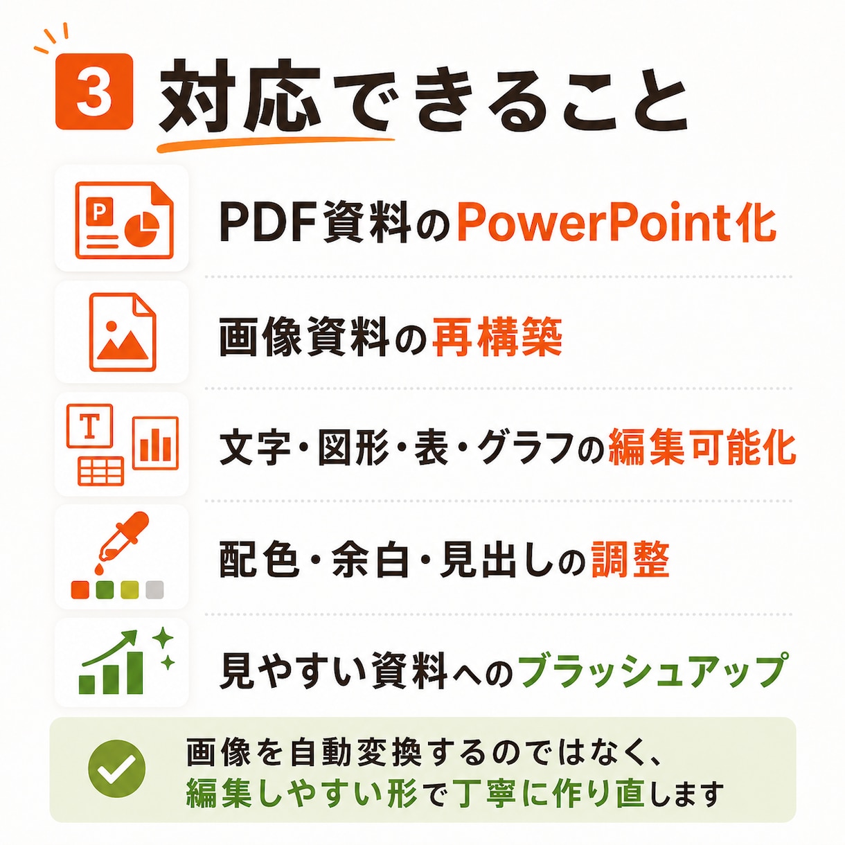 初心者歓迎｜PDF資料をパワポ化します 画像・スクショ資料を編集可能に イメージ3