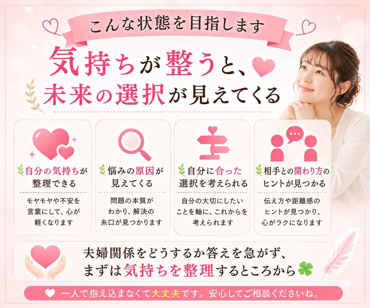 離婚したくない・・・。夫婦・モラハラの悩み聴きます モラハラさせない!夫婦の価値観の違いをサポートし望む結婚 イメージ5