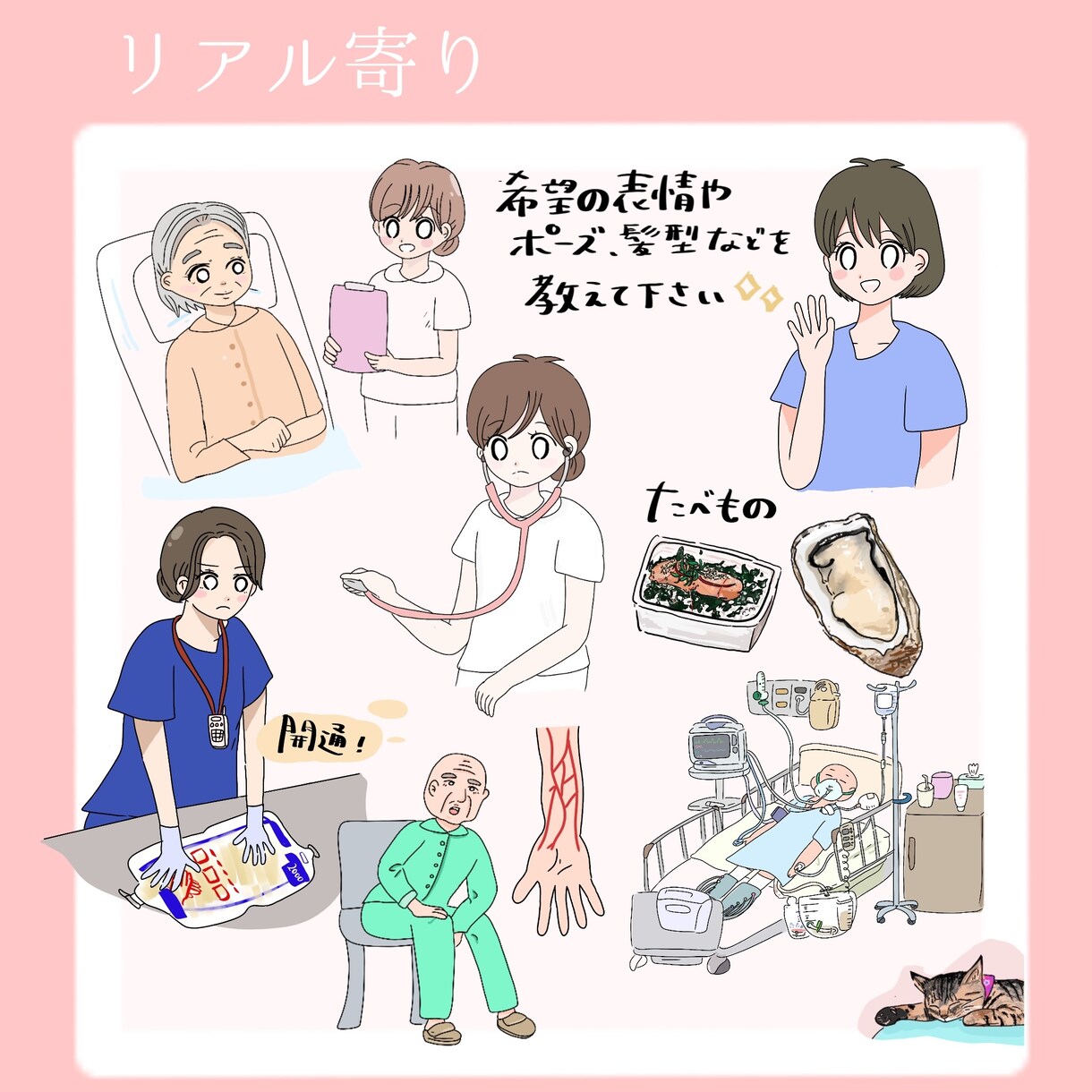 ゆるくてわかりやすいイラスト作成します 商用OK！ブログ•web•医療•福祉などに◎ イメージ3
