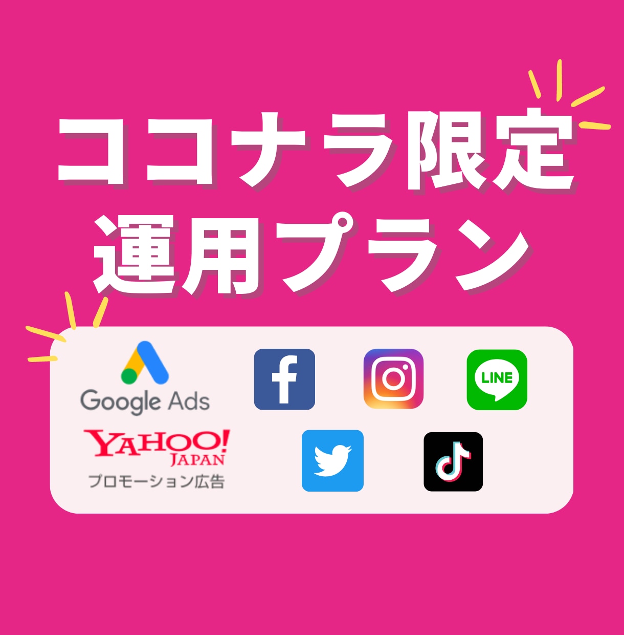 ココナラ限定／広告費15万円以下の広告運用します 小さな投資で大きな成果を！少額から試したい方にオススメ！ イメージ1