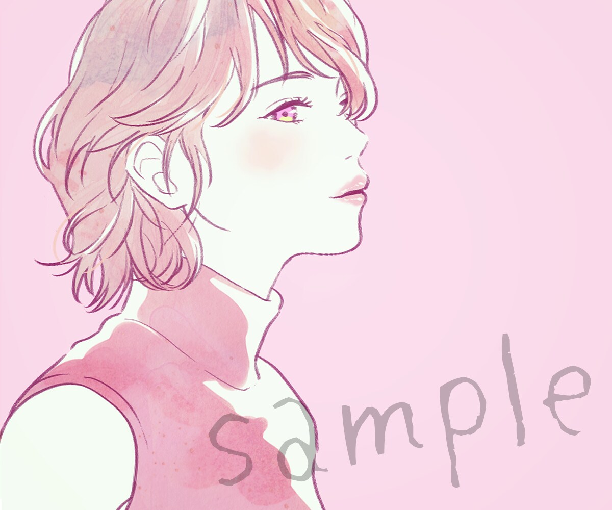 ふんわり大人可愛い✿雰囲気重視のイラストを描きます カラフル水彩でお洒落にきめる！他とは違うワンランク上の魅力を イメージ3