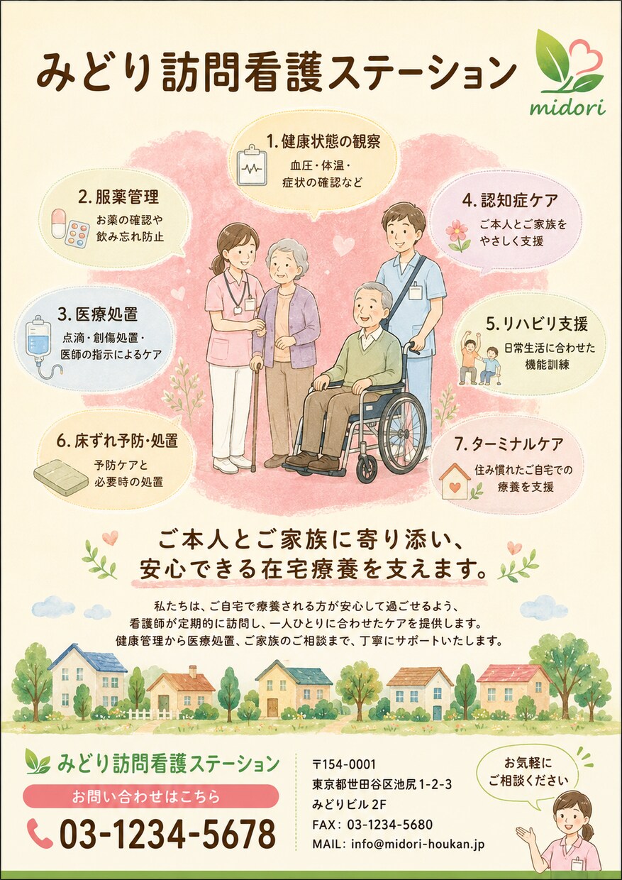 元看護師が医療・福祉のチラシ・バナーを制作します 格安で「伝わる・違反しない」1枚を提供 イメージ5