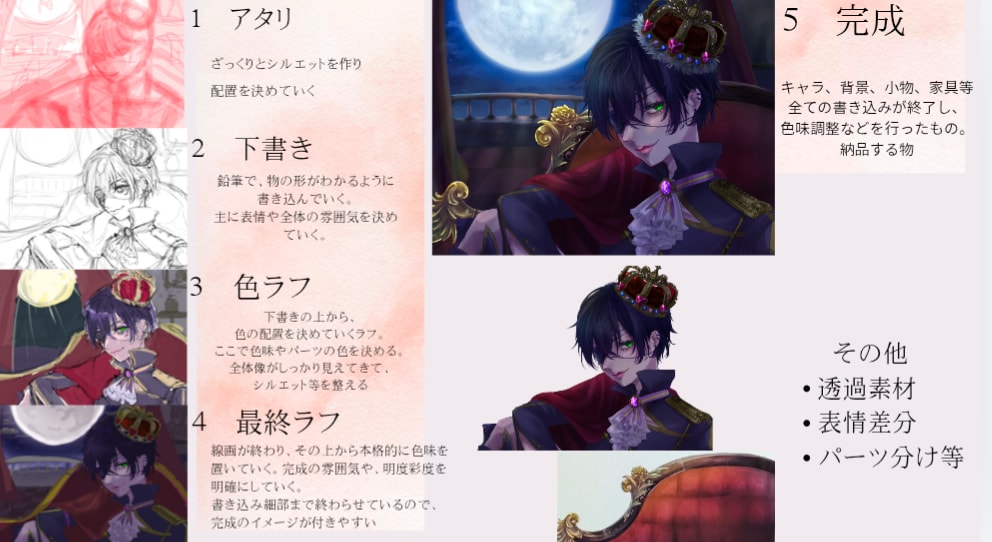 歌ってみたのサムネイルや配信画面を制作します 空気感が伝わるイラストが得意です。丁寧にヒアリングします。 イメージ10