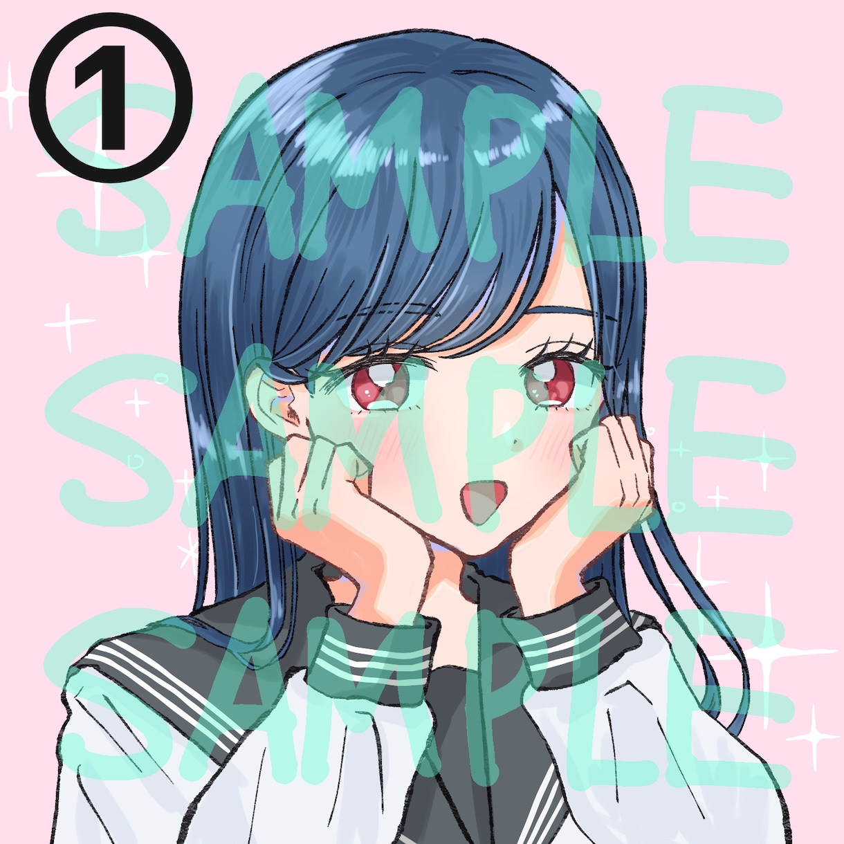 1点物◎完成済みアイコンイラストを販売します あなただけのアイコンに！商用利用可！！ イメージ1