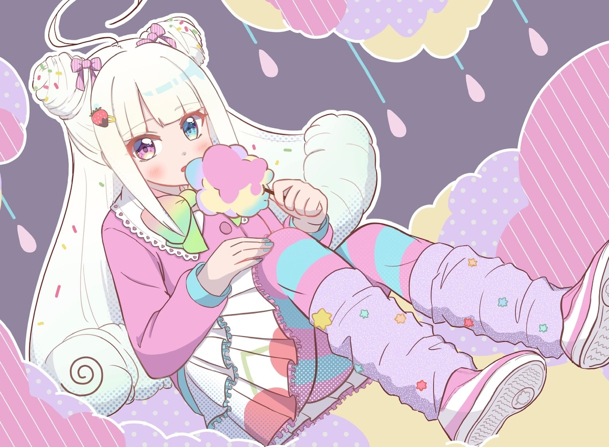 パステルポップでかわいいイラスト描きます パステルポップな色使いで唯一無二の可愛イラストを描きます イメージ5