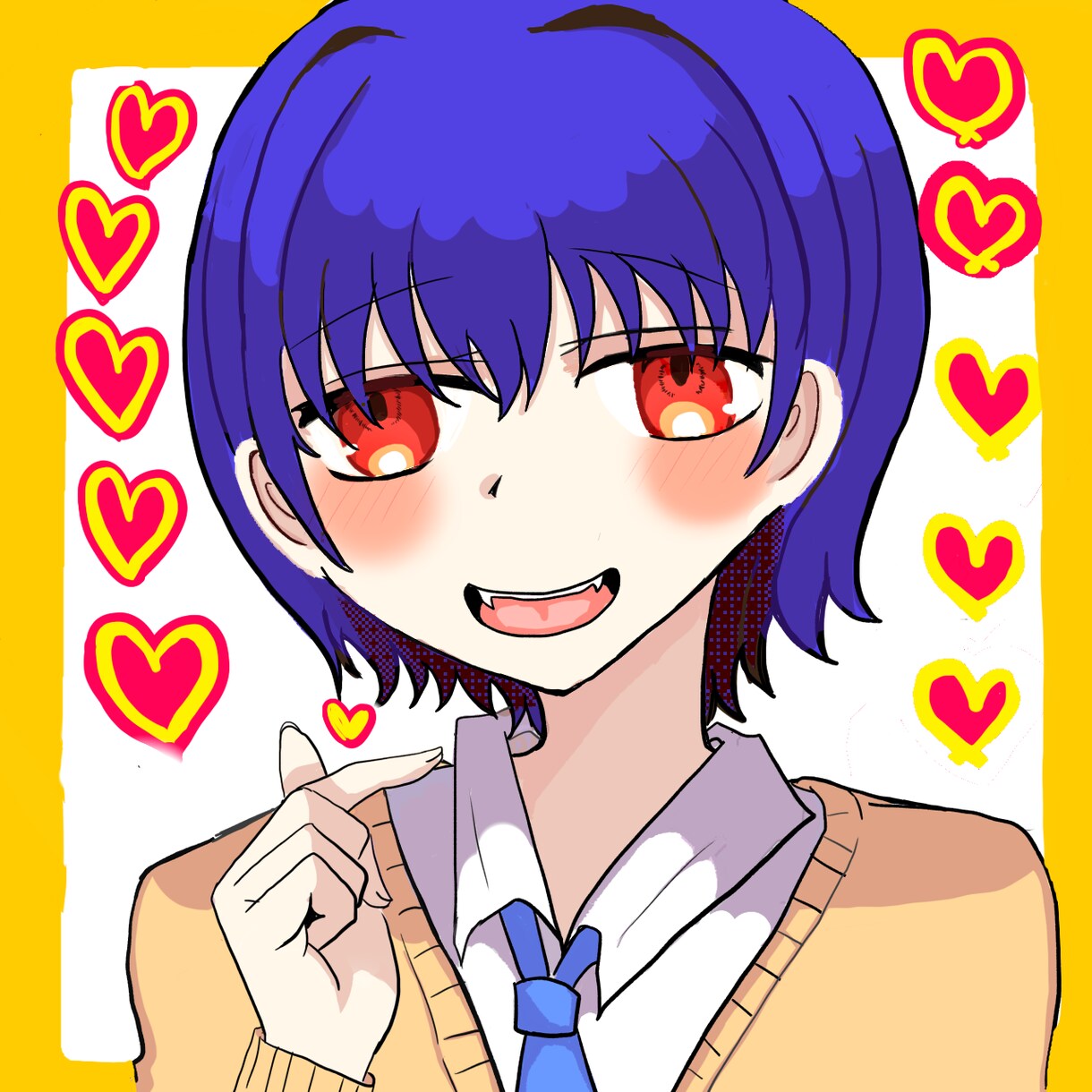 Twitterやインスタで使えるアイコン描きます ポップな色合いが魅力！ケモ耳も選べます！ イメージ1
