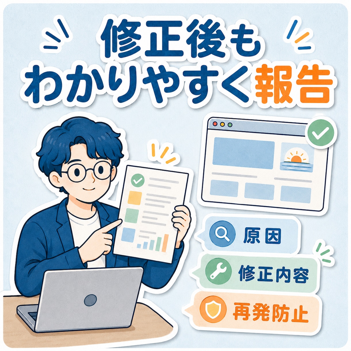 WordPressエラー・不具合を原因から直します エラー・不具合…お困りごとの原因調査・再発防止まで丁寧に対応 イメージ3