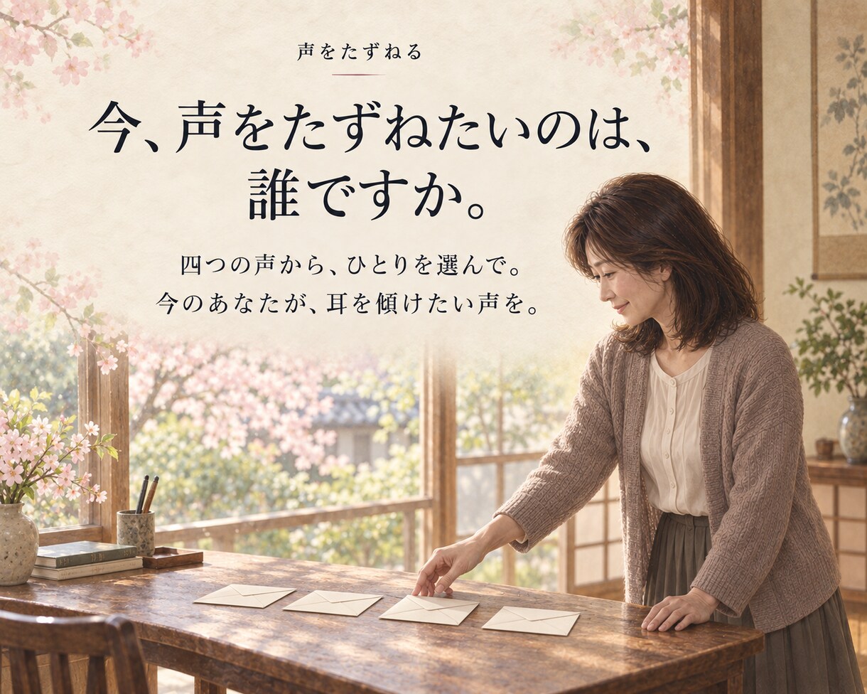 あの人の声で、あなたへの手紙をお届けします 自分にかけられなかった一言で未来が開かれる イメージ4