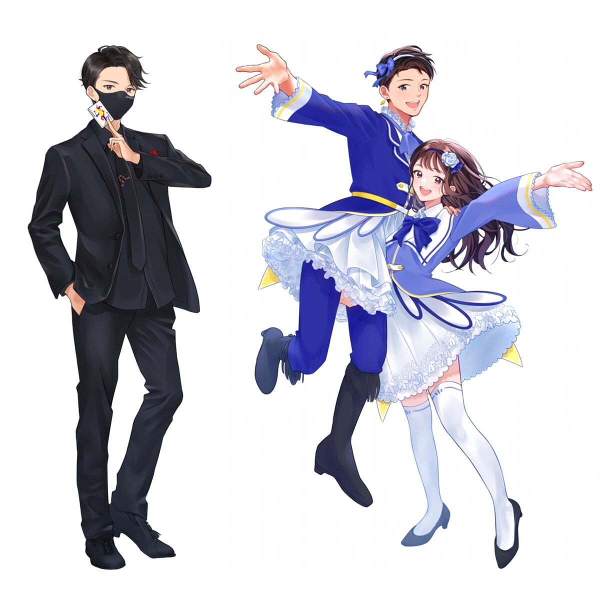 写真を華やかにイラスト化します リアルすぎない似顔絵◎写真が無くても♪ イメージ4