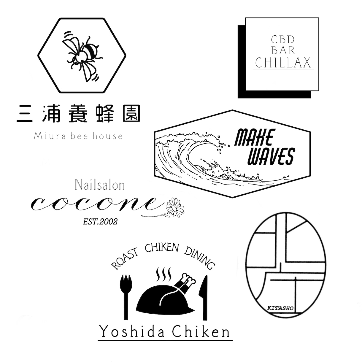 ぴったりのシンプルで綺麗めなロゴ制作致します イラストから文字のみまでなんでもご相談ください！ イメージ1