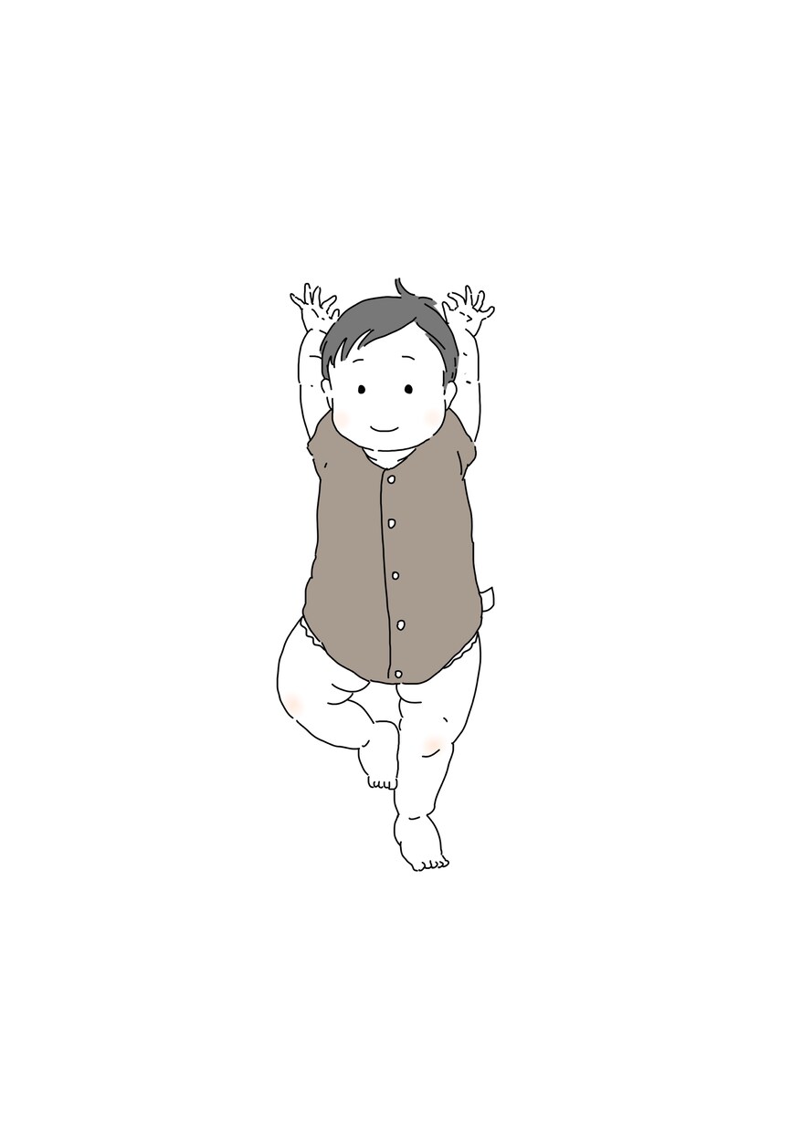 ３枚★ヨガをしてる赤ちゃんのイラスト描きます ヨガのポーズをきめる、むちむちの赤ちゃんはいかがですか？ イメージ2