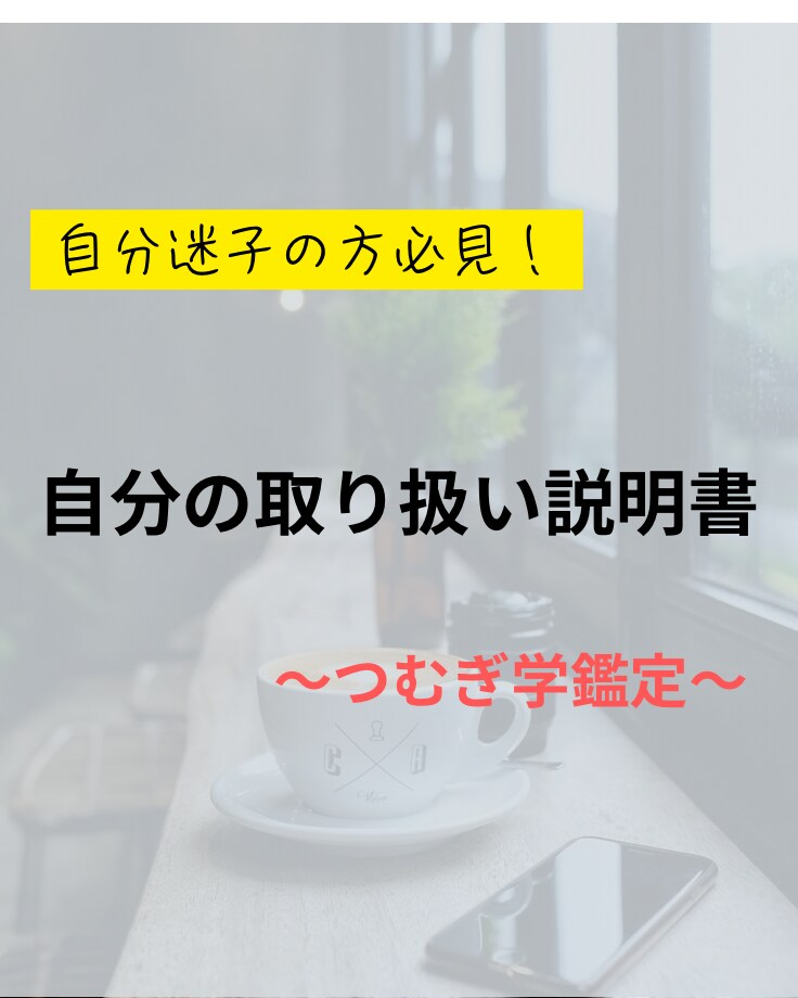 自分の取扱説明書をお渡しします 恋愛・仕事・人生に役立つ、あなただけの人生羅針盤 イメージ1