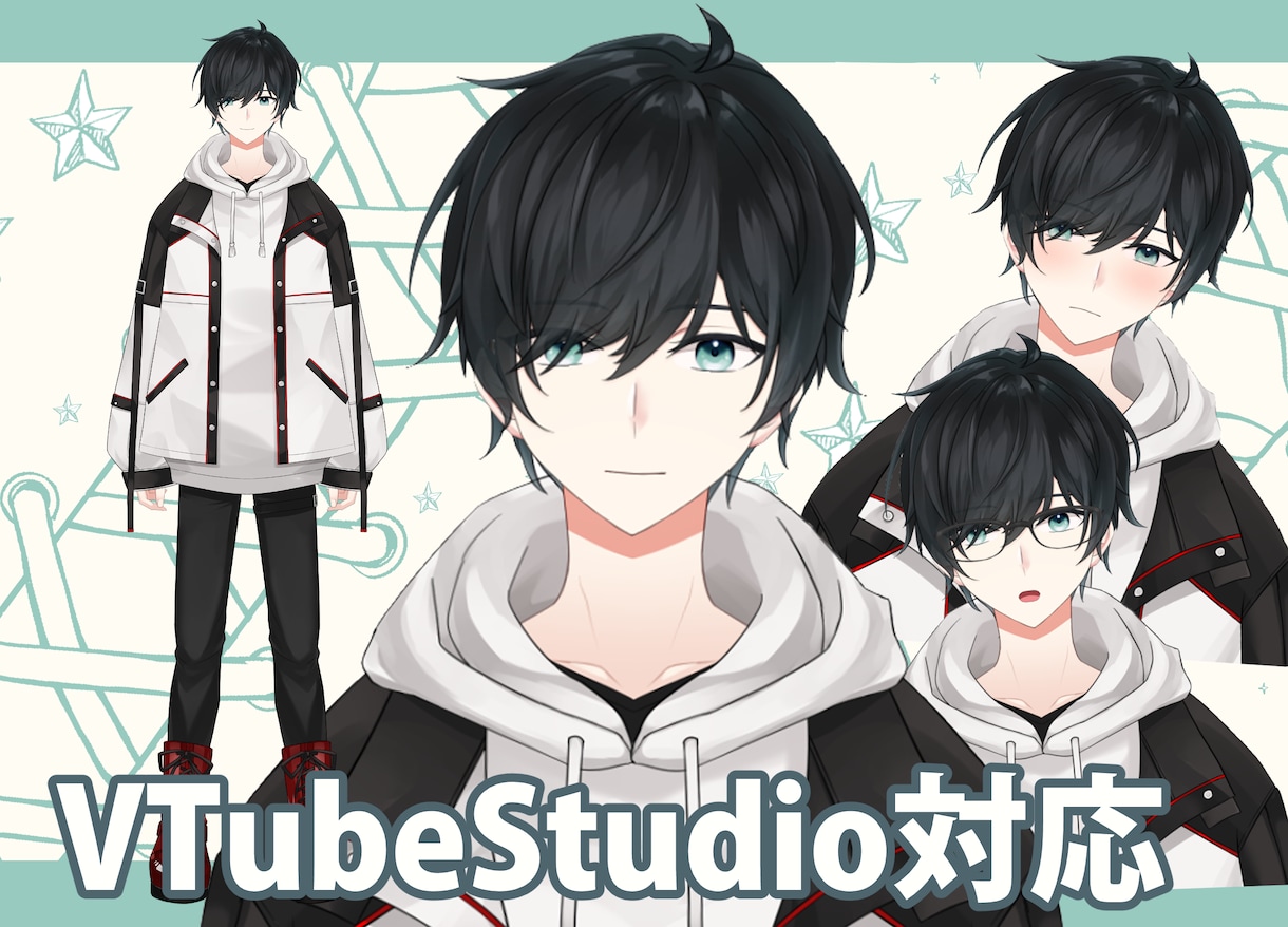 Vtuber向けLive2Dモデル制作します 実績20件以上！カワイイ少年少女～青年が得意です！ イメージ5