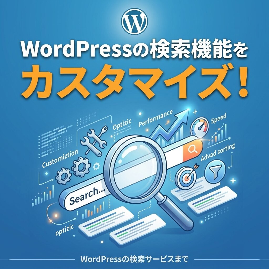 サイト内検索機能をカスタマイズします WordPressの検索機能を充実させませんか？ イメージ1
