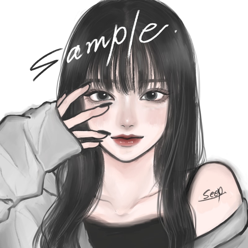 商用OK｜歌ってみた・配信・アイコン等を描きます アンニュイ｜格好良いクールで重厚感ある厚塗りイラスト︎︎︎｜ イメージ1