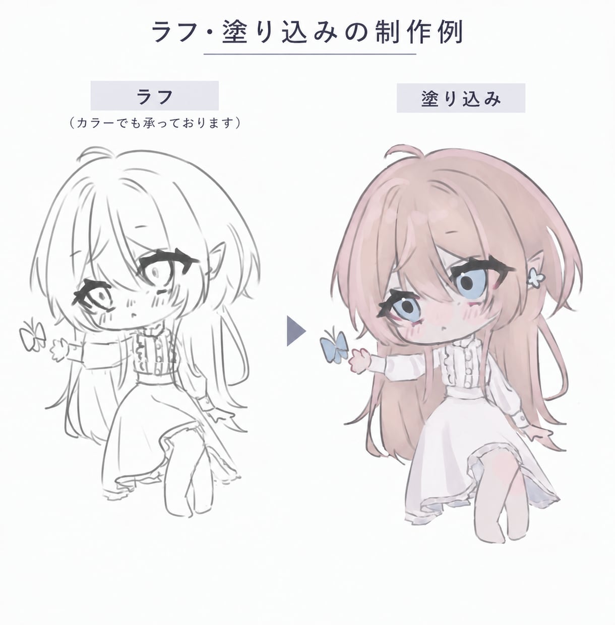 可愛く柔らかい雰囲気のミニキャラを描きます アイコン、サムネイル、MV、グッズなど。早期納品や商用も！ イメージ3