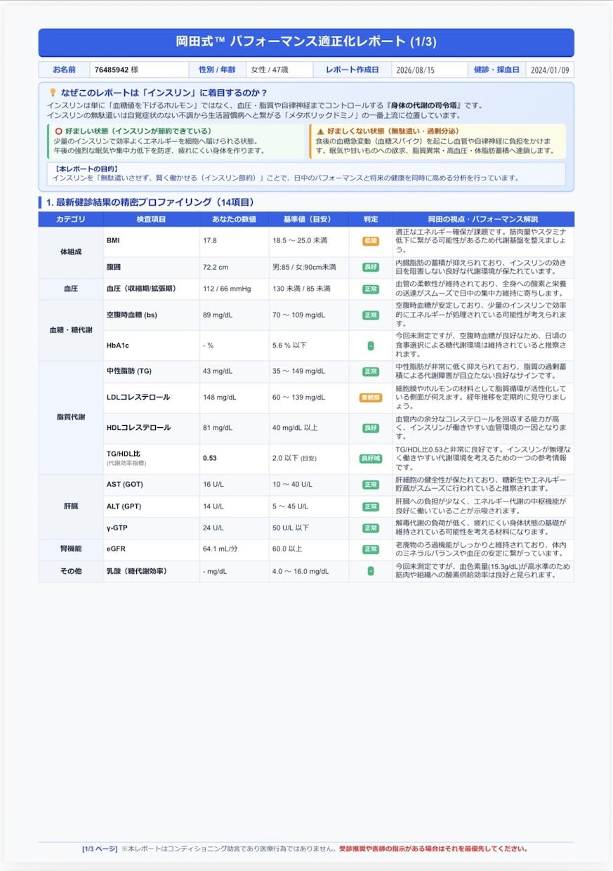 法人お試し｜パフォーマンス適正化レポート作成します 社内プレゼン・クオリティ確認用のお試しパック5名さま分 イメージ2