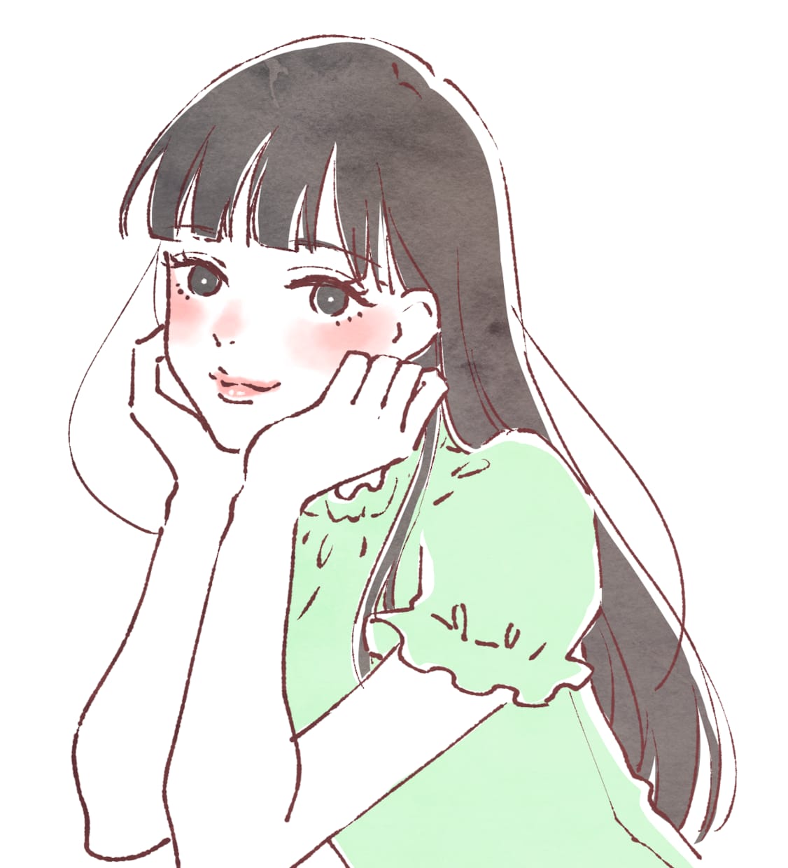 ガーリーでオシャレなイラスト、挿絵描きます オシャレかわいい☆商用利用可・用途自由のイラストカット イメージ10