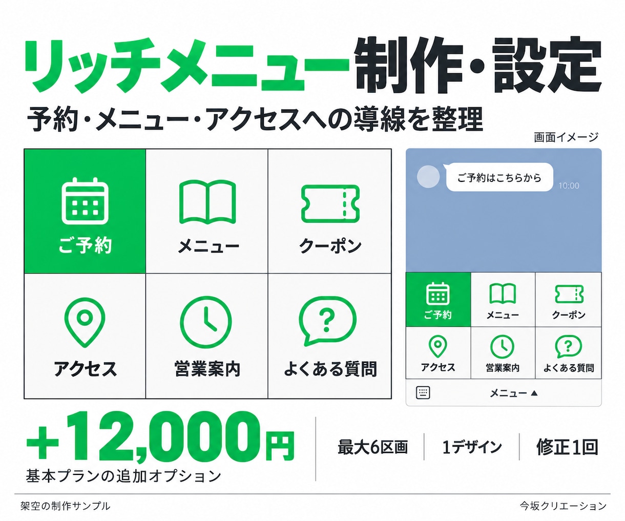 LINE公式アカウントの運用を代行します 配信4回・文章と画像の制作から予約設定まで イメージ6