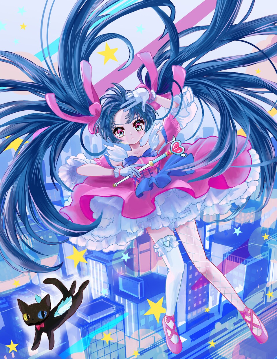 ポップで少し怪しい一枚絵描きます ポップで可愛い中に少し怪しい空気感のあるキャラを制作します イメージ2