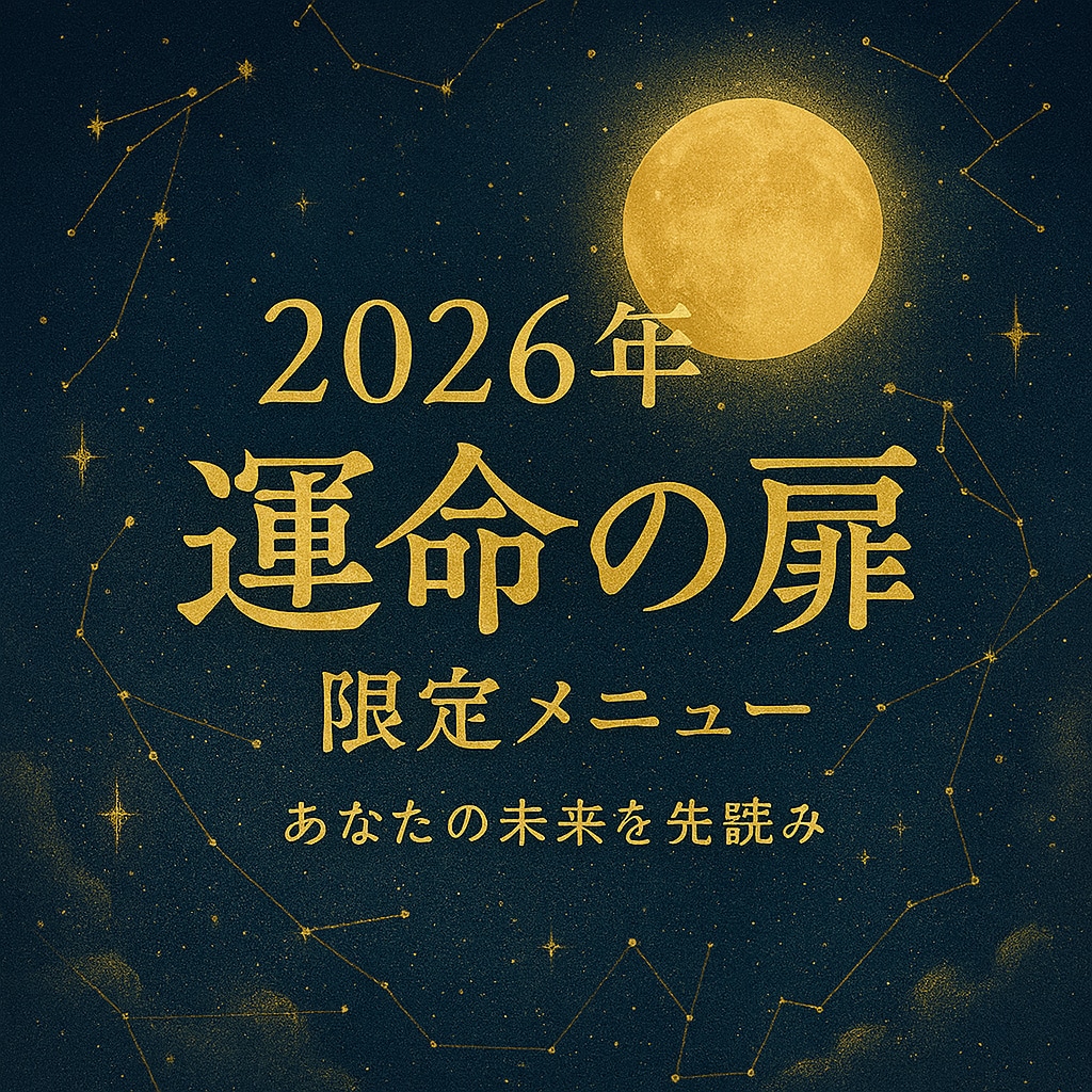 2026年の運勢を鑑定します 東洋＆西洋占術のダブルアプローチで運気アップしましょう！ イメージ1