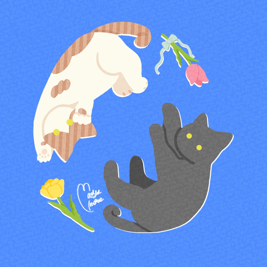 愛猫の魅力をほんわかイラストでお届けします SNSアイコンやスマホ壁紙にもぴったりな猫イラストを描きます イメージ1
