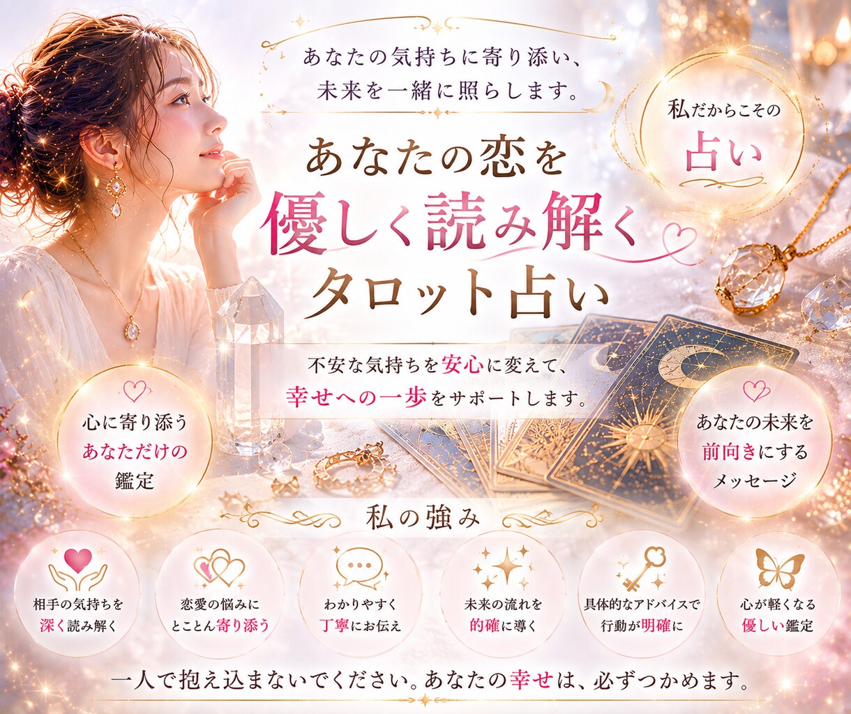 あの人の本音と恋の流れを深く読み解きます 本音・変化・未来まで丁寧に鑑定 イメージ3